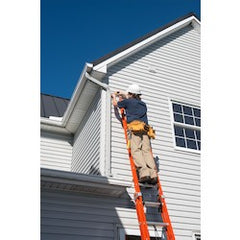 Louisville Ladder FE3220 20-Foot Fiberglass Extension Ladder 300 lb