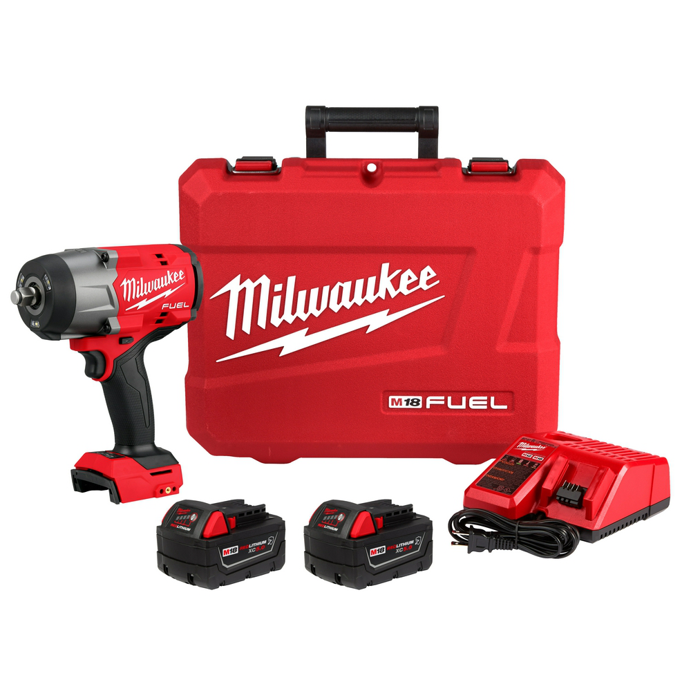 Milwaukee 2967-22 M18 FUEL 1/2 High Torque Impact Wrench w/ Friction Ring Kit