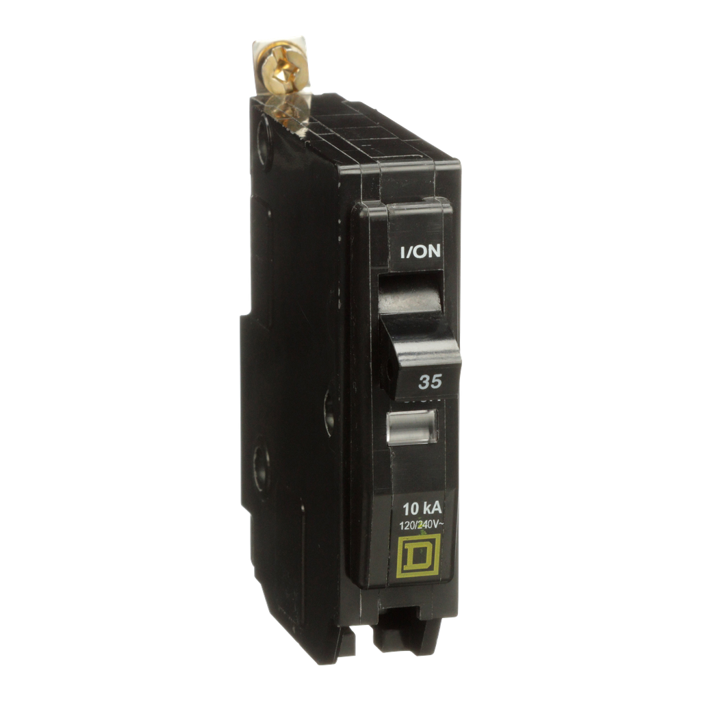 Square D QOB135 1-Pole 35 Amp 120/240 Volt Bolt-On Thermal Magnetic Miniature Circuit Breaker