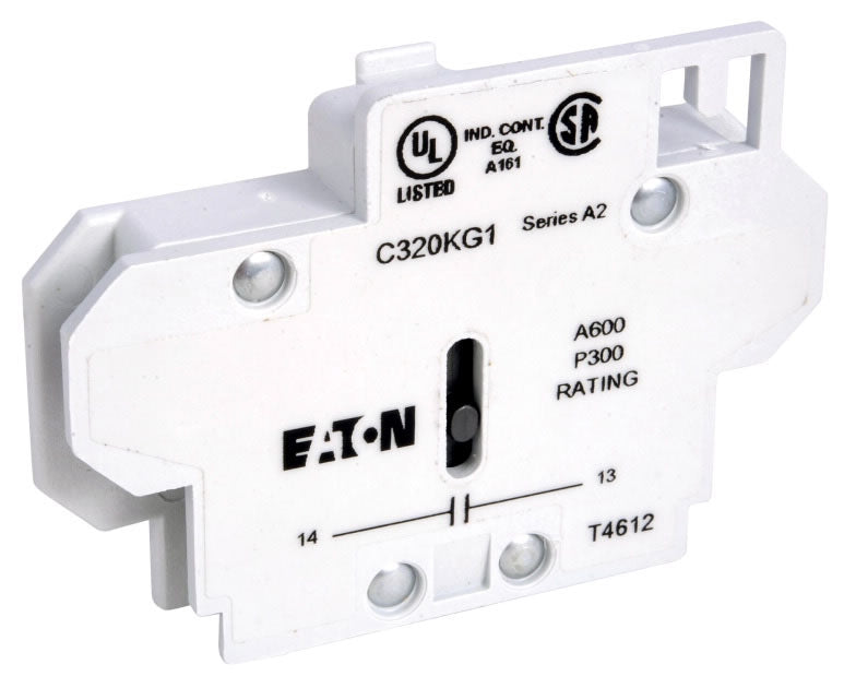 EATON Eaton C320KG1 1NO Side Mount Auxiliary Contact 600VAC 10A