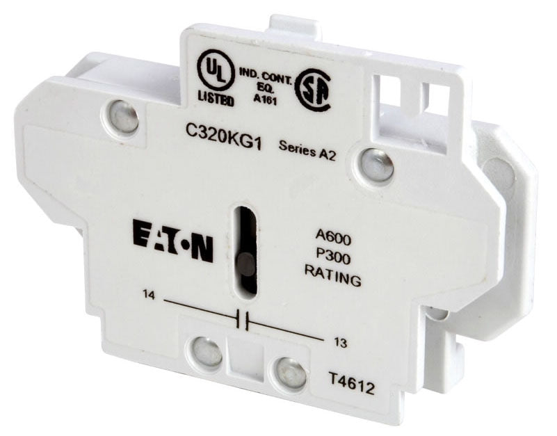 EATON Eaton C320KG1 1NO Side Mount Auxiliary Contact 600VAC 10A