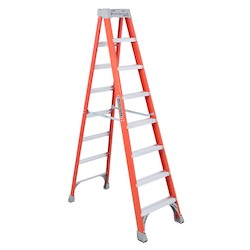 Louisville Ladder FS1508 8-Foot Fiberglass Step Ladder 300-Pound Load Capacity