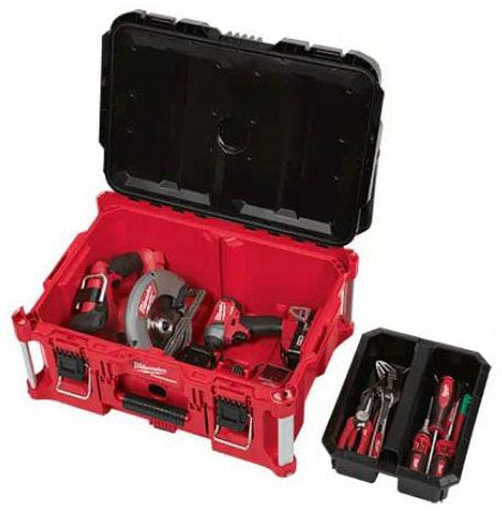 Milwaukee 48-22-8425 Packout Tool Box Large Waterproof 11.3 in H x 16.1 in W x 22.1 in D