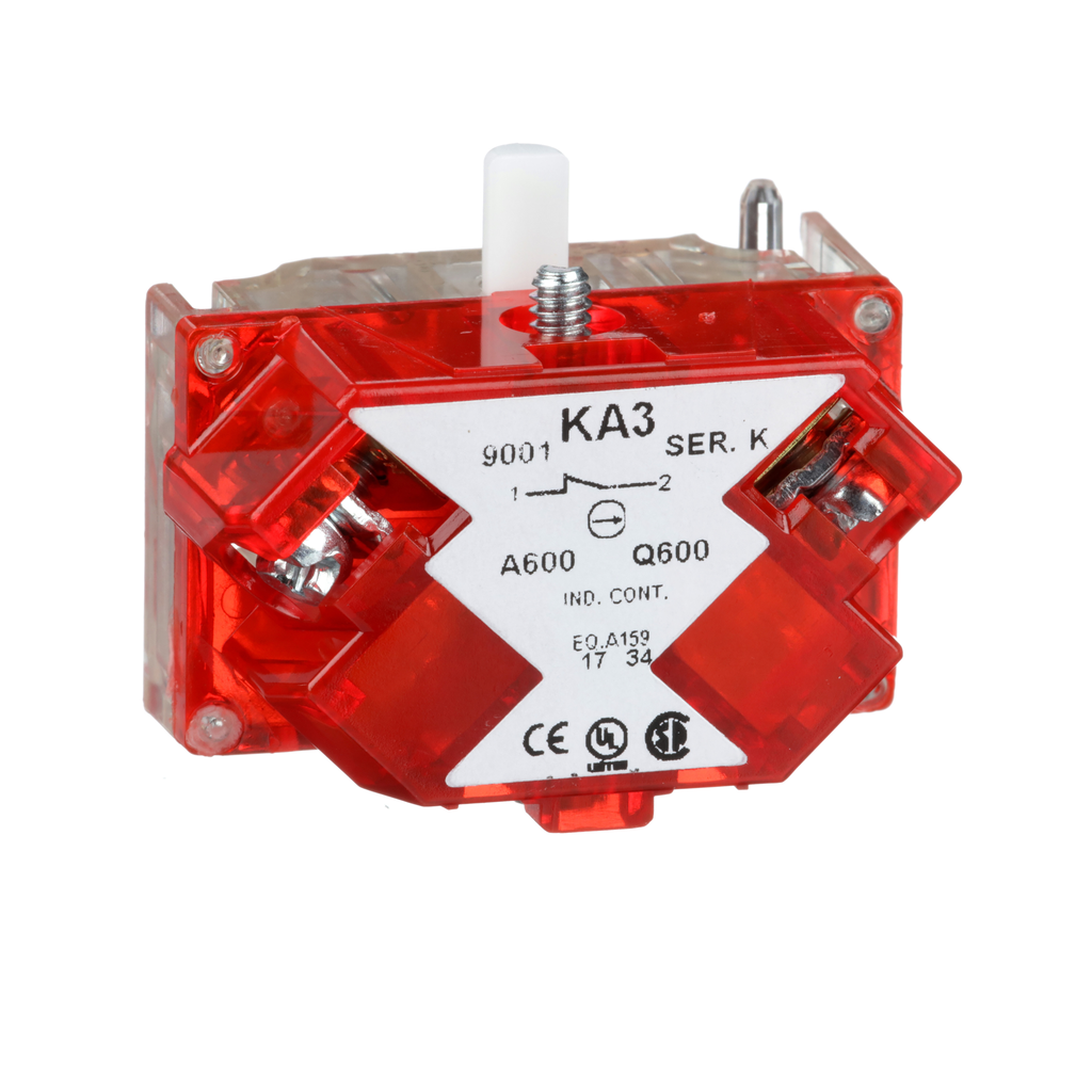 Square D 9001KA3 Contact Block 600 Vac 10 Amp 1NC