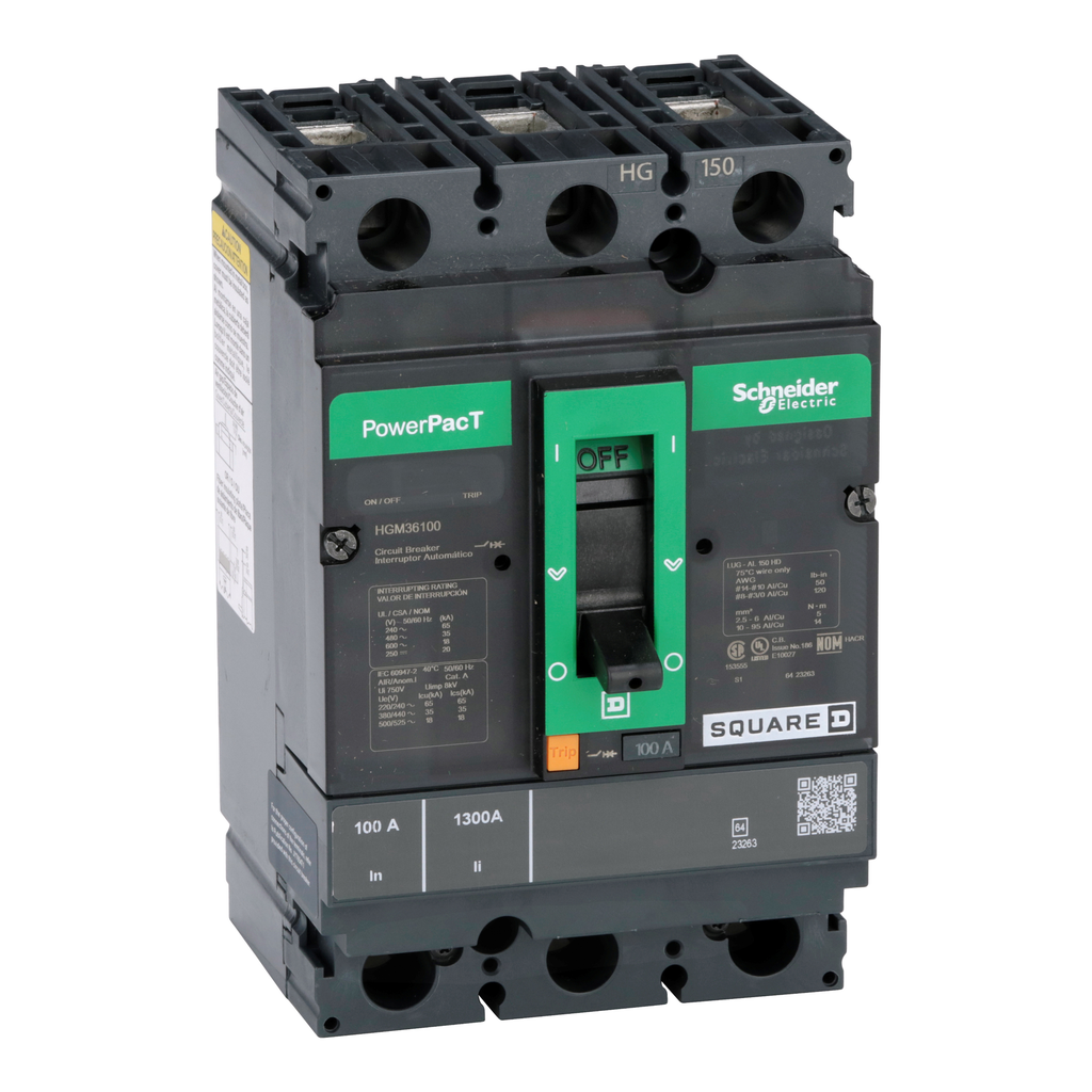 Square D HGM36100 Sqd HGM36100 100 Amp Circuit Breaker