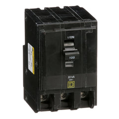 Square D QO3100VH Miniature Circuit Breaker 100 Amp 3 Pole 120/240V