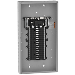 Square D QO132M100P 100A 120/240V 1phase Convertible Main Breaker Load Center, Plug-On Neutral, 32 Spaces / 38 Circuits