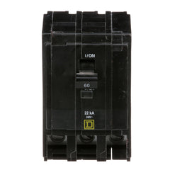 Square D QO360VH 3-Pole 60 Amp 240 Volt Plug-On Miniature Circuit Breaker