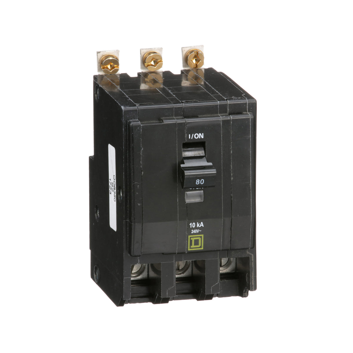 Square D QOB380 Miniature Circuit Breaker 80A 240V 3Ph Bolt-On