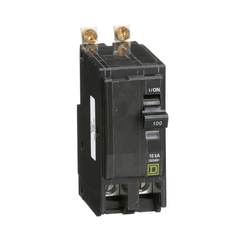 Square D QOB2100 Miniature Circuit Breaker 100A 120/240V 1Ph 2P , Bolt-On