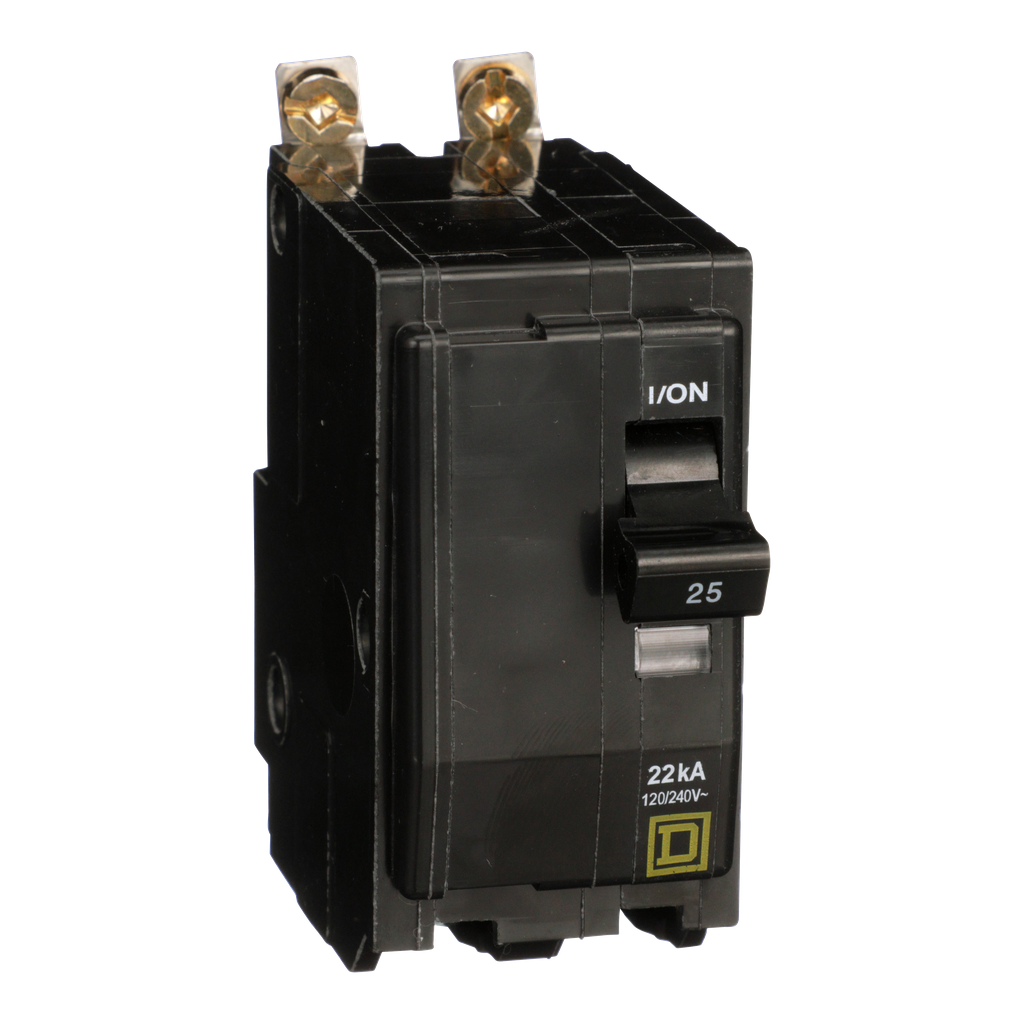 Square D QOB225VH Miniature Circuit Breaker 25 Amp 120/240 Volt