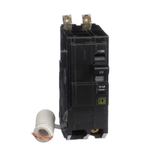 Square D QOB220EPD 2-Pole 20 Amp 120/240 Volt Bolt-On Thermal Magnetic Miniature Circuit Breaker