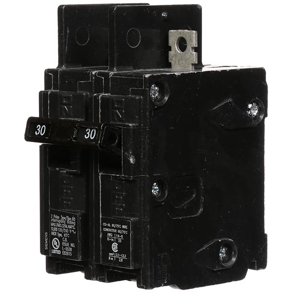 SIEMENS Siemens BQ2B030 Molded Case Circuit Breaker 120/240VAC 30A 10K