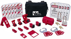 Ideal 44-971 Lockout Or Tagout Kit Standard Nylon Zipper 25 Pieces