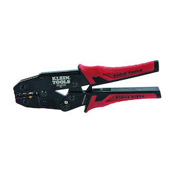 Klein Tools 3005CR Ratcheting Crimper, 10-22 AWG - Insulated Terminals