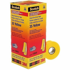 3M 35-YELLOW-3/4X66FT Vinyl Color-Coding Electrical Tape 35