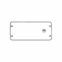 ABB 3-GCB T-B Steel Cover Power 8-13/16 Inches Long x 4-11/16 Inches Wide