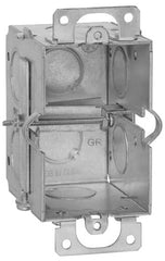 ABB CDOWTG-25 Gangable Welded Style Switch Box, Steel, 12.5 cu-in Capacity, 1 Gangs, 1 Outlets, 4 Knockouts