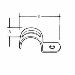 ABB TS-101 Steel City 1-Hole Snap Strap 1/2 in