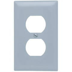 Legrand-Pass & Seymour TP8-GRY Trademaster Wall Plate 1gang 1duplex Gray