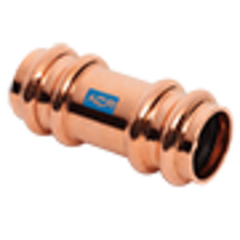 Mueller RP10145 ACR Press Copper Coupling, 0.08 x 5/8 OD (P x P) Staked Stop