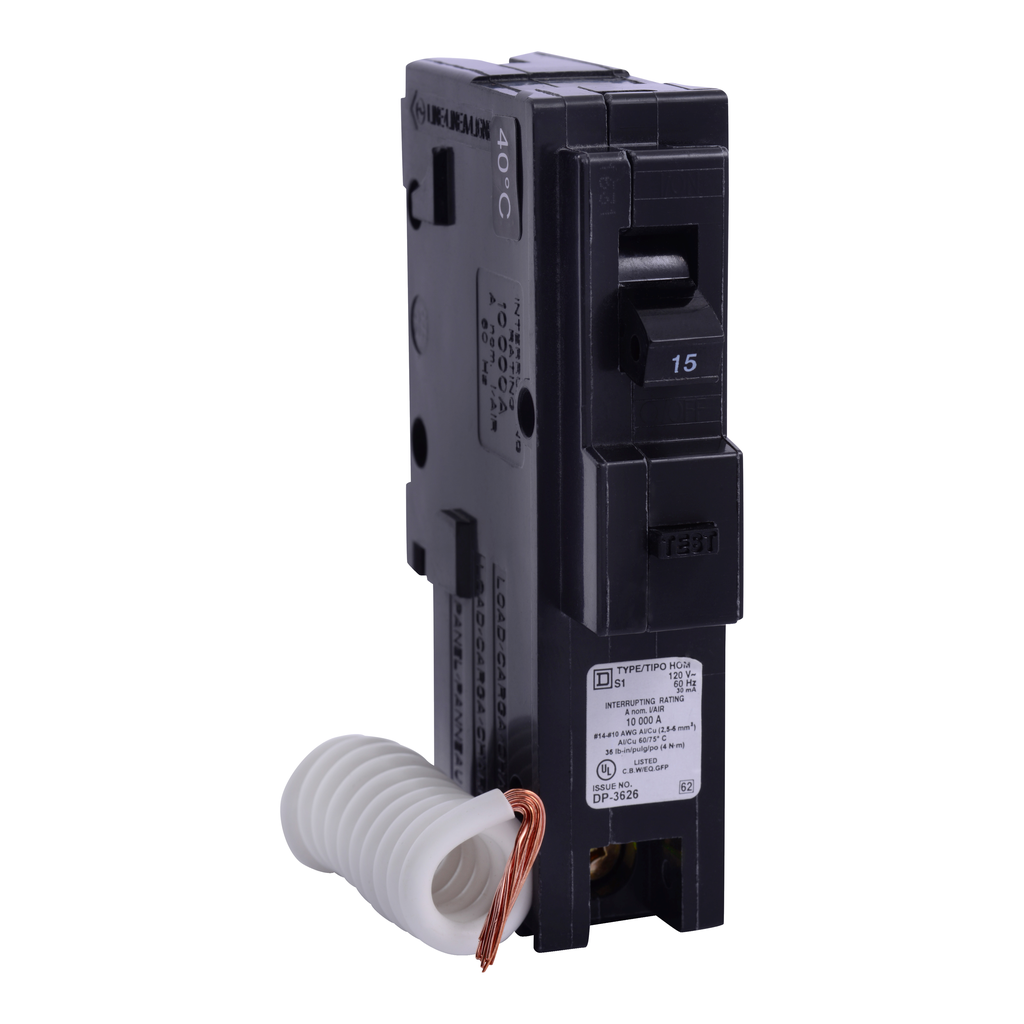 Square D HOM115EPD Mini Circuit Breaker 15A 120V