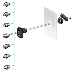 Schneider Electric NSYAEDLS8S3D Square Lock Insert 8mm for Spacial S3D Encl.