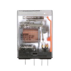 Square D 8501RS41V14 24 VAC 12 Amp SPDT 1CO Socket Mount AC Operated Miniature Plug-In Relay