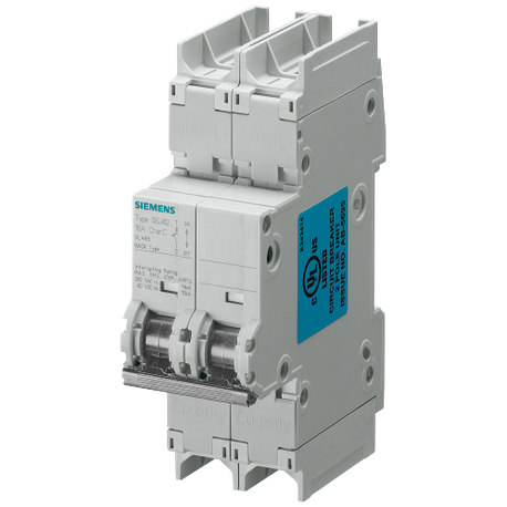 Siemens 5SJ4206-7HG41 Miniature Circuit Breaker 240 VAC 6 A 14 kA Interrupt 2 Poles