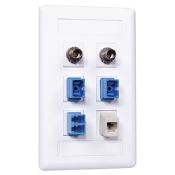 Hubbell IFP16OW 6 Port Face Plate Office White