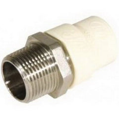 KBI TMS-0500 CPVC/Stainless Steel Transition Lead-Free Adapter, 1/2 inch x 1/2 inch CTS, MIPT X Socket