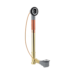 Kohler K-37382 PureFlo 1-1/2 inch 17 ga Brass Rough-In Cable Bathtub Drain