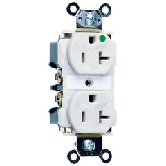 Legrand 8300-W Extra Heavy-Duty Hospital Grade Duplex Receptacle 20 Amp 125 Volt 5-20R