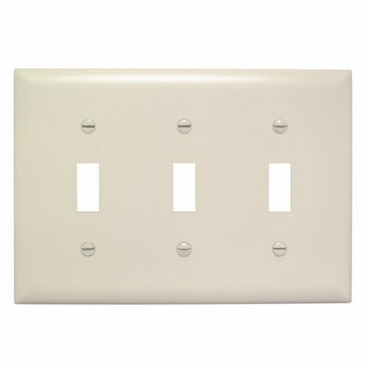 Legrand-Pass & Seymour TP3-LA Trademaster Plate 3gang 3toggle Light Almond