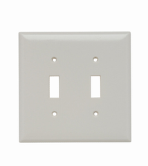 Legrand SPJ2-LA Smooth Wall Plate 2-Gang Toggle Light Almond