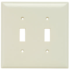 Legrand SPJ2-LA Smooth Wall Plate 2-Gang Toggle Light Almond