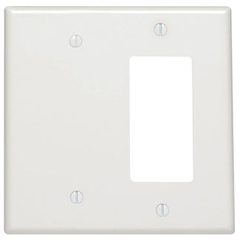 Leviton 80608-T PJ1426-T Power 2 Gang Combination Wall Plate Replacement MPN