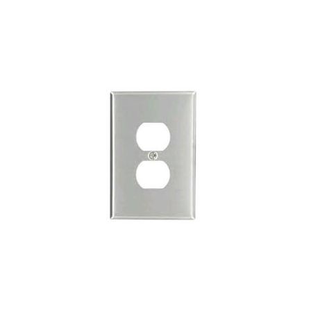 Mulberry 80771 Maximum Princess Wallplate, 1 Gang, 5 in H x 3-1/2 in W, Steel