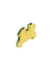 Weidmuller 1010100000 WPE4 22 to 10 Awg Green/Yellow Grounding PE Terminal Block