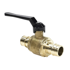 Uponor Wirsbo LFC4821010 ProPEX 1 Inch Brass Commercial Full Port Ball Valve, Lead Free, Pex Barb x Pex Barb