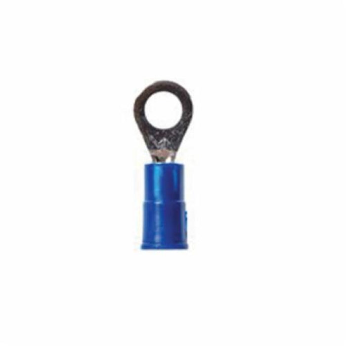 Highland RV14-14Q Insulated Standard Ring Terminal 12 to 10 AWG Conductor 1/4 Inch Stud 25 per Bag