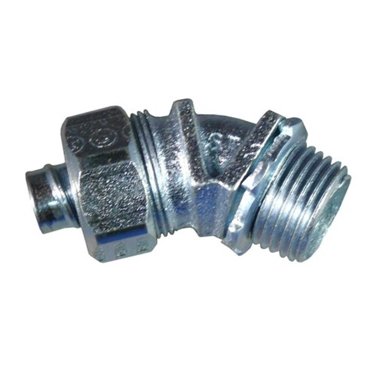 Appleton ST-45100 Liquid Tight Oiltight Raintight Conduit Connector 1 Inch Trade 45 Degree