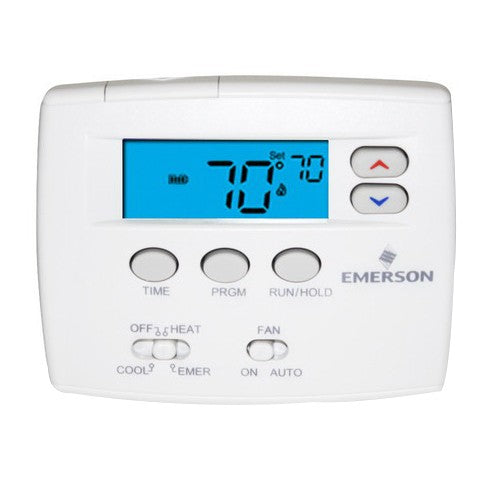 Emerson Climate Technologies 1F86-0244 White-Rodgers 1 Heat/1 Cool Non-Programmable Thermostat