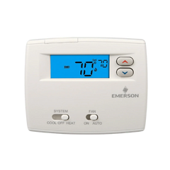 Emerson Climate Technologies 1F86-0244 White-Rodgers 1 Heat/1 Cool Non-Programmable Thermostat