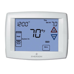 Emerson Climate Technologies 1F95-1277 White-Rodgers Touchscreen Multi Stage Universal Programmable 2 Heat/2 Cool, 3 Heat/2 Cool Heat Pump Digital Thermostat