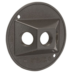 Hubbell 5197-2 Weatherproof Cluster Cover 3 (1/2 Inch Outlet)