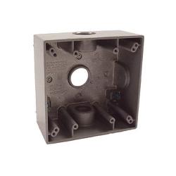 Hubbell 5341-0 RACO WP BOX 2G 3 (3/4 OUTLETS)