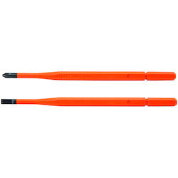 Klein 13156 Screwdriver Blades Insulated Single-End 2-Pack