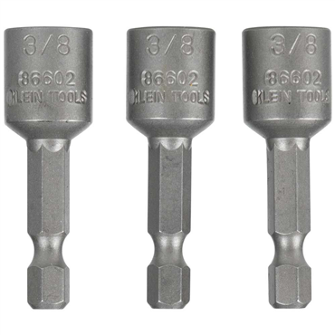 Klein 86602 3/8-Inch Magnetic Hex Drivers, 3-Pack