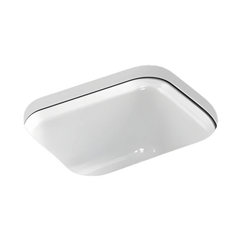 Kohler K-6589-U-0 Northland Enameled Cast Iron Single-Bowl Rectangular Undermount Kitchen Bar Sink 15 in x 12-3/8 in x 7-5/8 in Replacement MPN